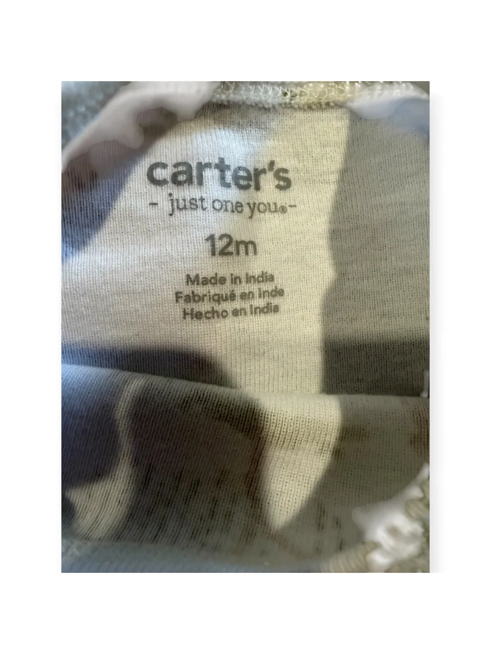 Carter's Baby Clothing Set 3 Long Sleeve Bodysuits and 2 Pants Neutral Tones 12M